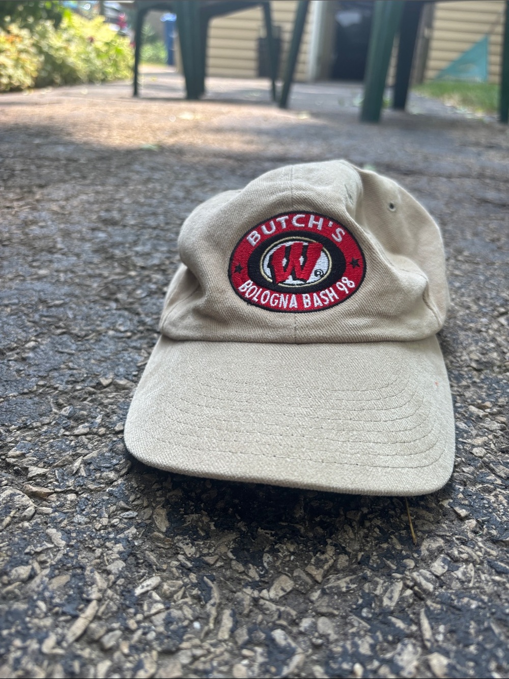 Vintage 90s Wisconsin Badgers Mens One Size Cotton Embroidered Snapback Hat